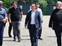 კობა კობალაძე და აფხაზეთის ა/რ მთავრობის თავმჯდომარე