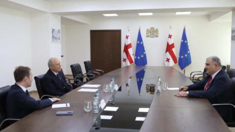 მიხეილ სარჯველაძე საქართველოში მალტის სუვერენული ორდენის ელჩს შეხვდა