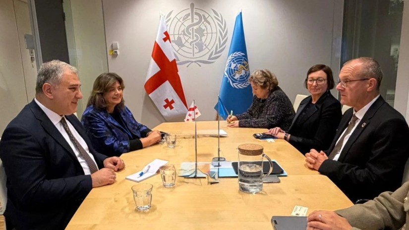 მიხეილ სარჯველაძე ჯანმო-ს ევროპის რეგიონულ დირექტორ ჰანს კლუგეს შეხვდა  მიხეილ სარჯველაძე ჯანმო-ს ევროპის რეგიონულ დირექტორ ჰანს კლუგეს შეხვდა