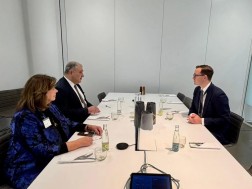  მიხეილ სარჯველაძე, კოპენჰაგენში, კომპანია Novo Nordisk-ის ვიცე-პრეზიდენტ ტროელს რიე-ანდერსენს შეხვდა