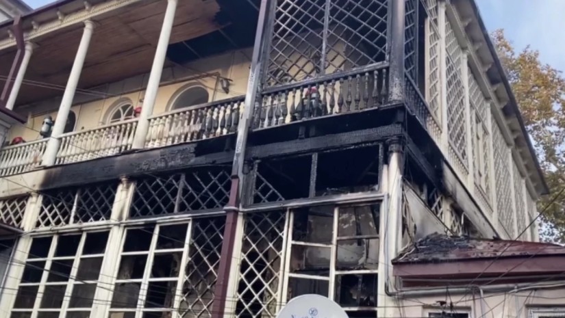 ხანძარი აღმაშენებელზე