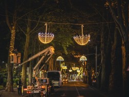 თბილისში საახალწლო განათებების მოწყობა მიმდინარეობს