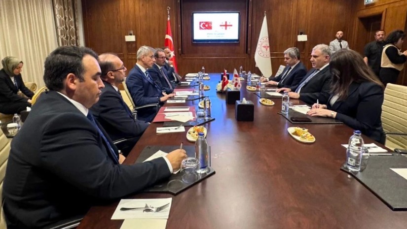  თურქეთში ოფიციალური ვიზიტის ფარგლებში, მიხეილ სარჯველაძე თურქ კოლეგას შეხვდა