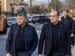 ლევან ზალკალიანმა ქუთაისში, ანჯაფარიძის ქუჩაზე,  ინფრასტრუქტურული სამუშაოები დაათვალიერა