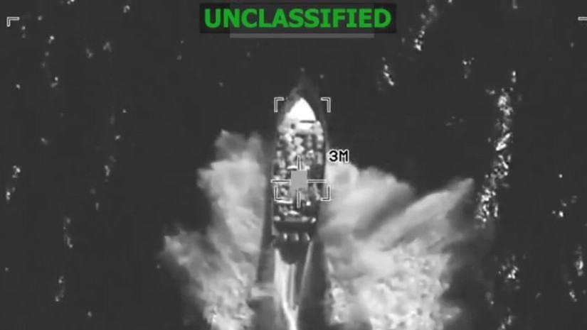 ნარკოტიკებით ვაჭრობაში ჩართული გემი დაბომბეს