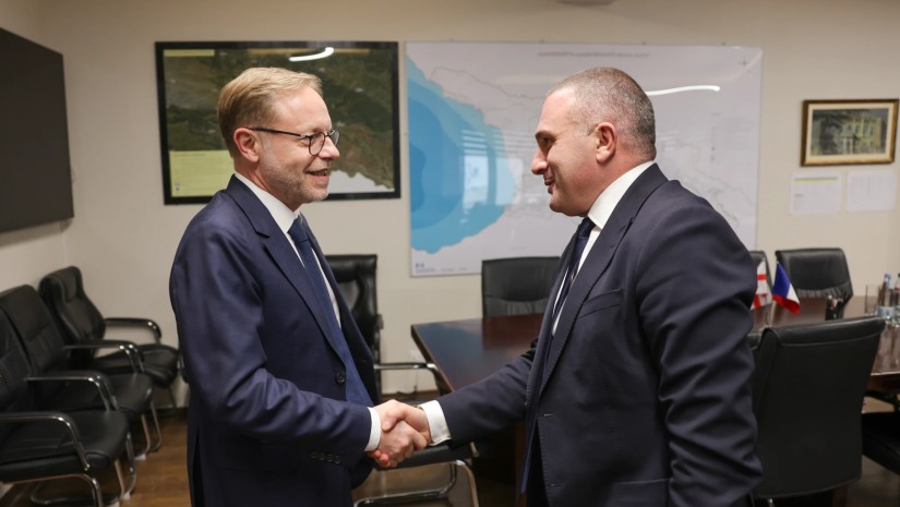 რევაზ სოხაძე საფრანგეთის ელჩს შეხვდა