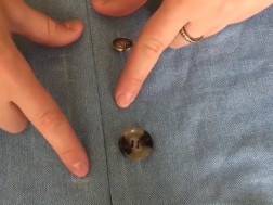 ღილის დაკერება