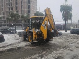 ქუთაისის მუნიციპალიტეტში ინტენსიურად მოსულმა თოვლმა გარკვეული პრობლემები შექმნა