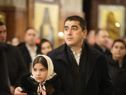  შალვა პაპუაშვილი საშობაო ლიტურგიას დაესწრო