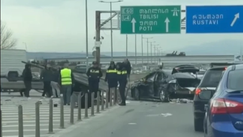 ავარია რუსთავი-თბილისის ავტომაგისტრალზე