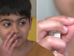 ლეგო ცხვირში