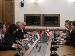 ნინო წილოსანი და მარიამ ლაშხი უნგრეთის ეროვნული ასამბლეის ვიცე-სპიკერს შეხვდნენ