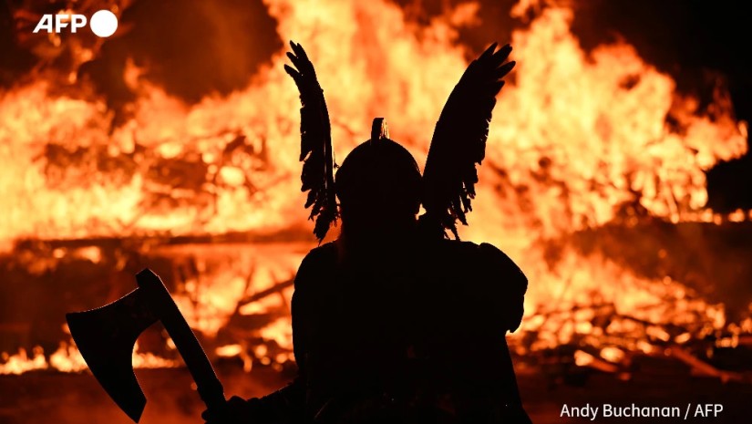 ვიკინგების ფესტივალი შეტლანდის კუნძულებზე