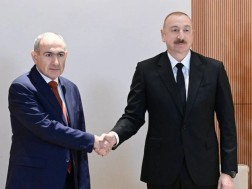 ილჰამ ალიევისა და ნიკოლ ფაშინიანის შეხვედრა 