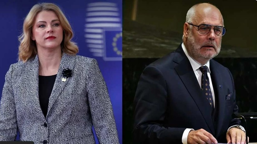 ლატვიის პრემიერი და ესტონეთის პრეზიდენტი 