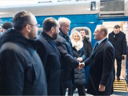 ტუსკი კიევში ჩავიდა