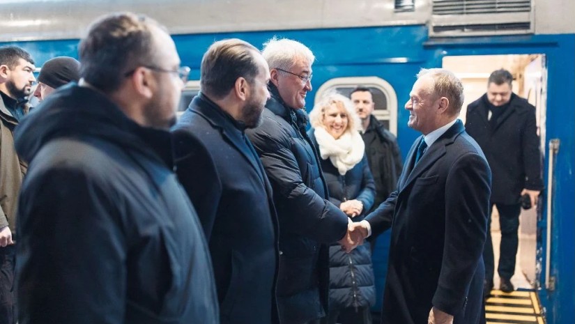 ტუსკი კიევში ჩავიდა