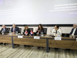 ხორვატიის პირველმა ლედიმ, დაავადებათა კონტროლის ეროვნულ ცენტრში, საჯარო ლექცია გამართა