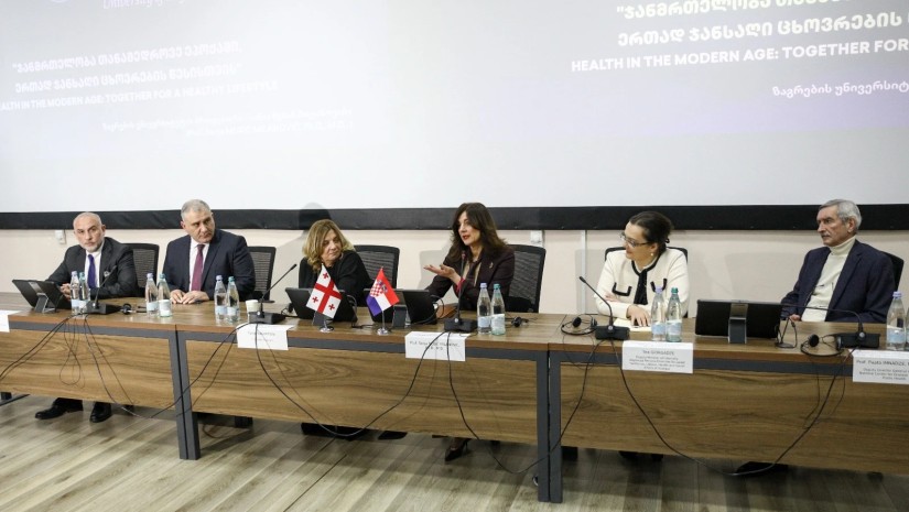 ხორვატიის პირველმა ლედიმ, დაავადებათა კონტროლის ეროვნულ ცენტრში, საჯარო ლექცია გამართა