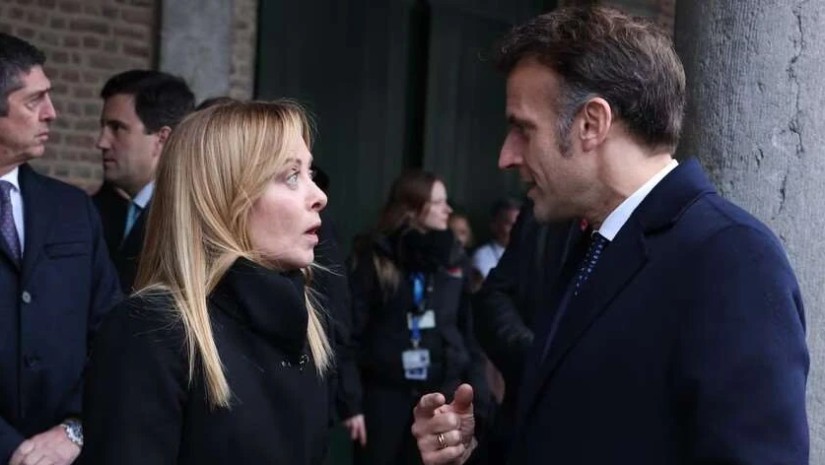 ჯორჯია მელონი ემანუელ მაკრონი