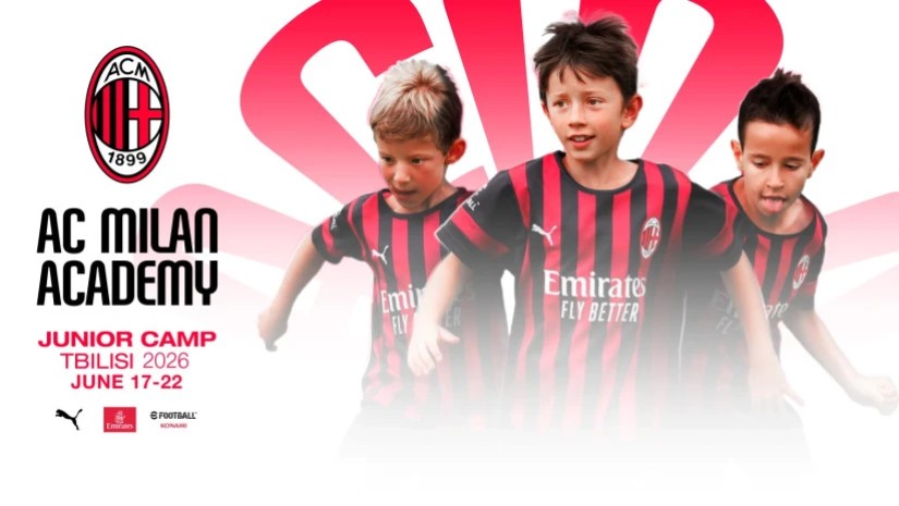 A.C. Milan საქართველოში Milan Junior Camp 2026-ს იწყებს