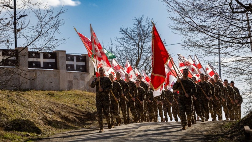 ეროვნული თავდაცვის აკადემიის იუნკერებმა სიმბოლური გარბენი ჩაატარეს