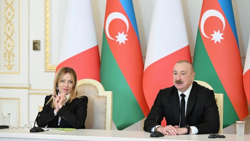 ილჰამ ალიევი და ჯორჯია მელონი