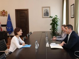 შალვა პაპუაშვილი საქართველოში UNICEF-ის ახალ წარმომადგენელს შეხვდა