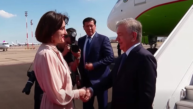 საქართველოს უზბეკეთის რესპუბლიკის პრეზიდენტი ეწვია