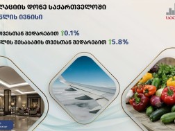 წლიურმა ინფლაციამ 5.8 პროცენტი შეადგინა წლიურმა ინფლაციამ 5.8 პროცენტი შეადგინა