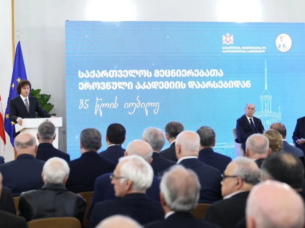პრემიერ-მინისტრმა მეცნიერებათა ეროვნულ აკადემიას 85 წლის იუბილე მიულოცა